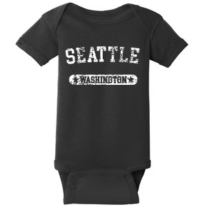 Washington Home I Love Evergreen State Seattle Baby Bodysuit