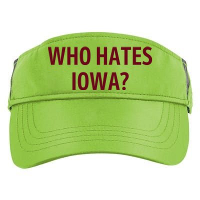 Who Hates Iowa Wehateiowa 00 Classic Adult Drive Performance Visor