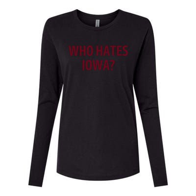 Who Hates Iowa Wehateiowa 00 Classic Womens Cotton Relaxed Long Sleeve T-Shirt