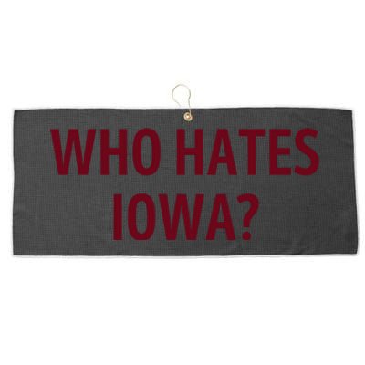 Who Hates Iowa Wehateiowa 00 Classic Large Microfiber Waffle Golf Towel