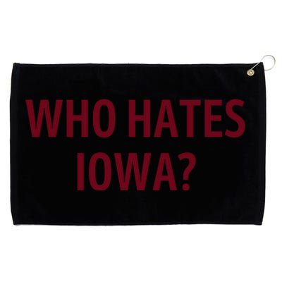 Who Hates Iowa Wehateiowa 00 Classic Grommeted Golf Towel