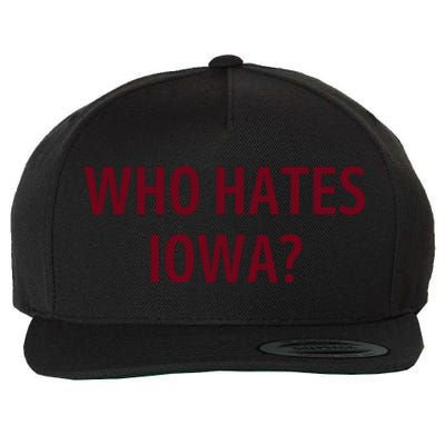 Who Hates Iowa Wehateiowa 00 Classic Wool Snapback Cap