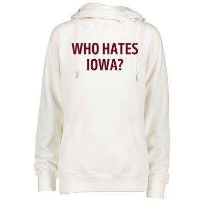 Who Hates Iowa Wehateiowa 00 Classic Womens Funnel Neck Pullover Hood