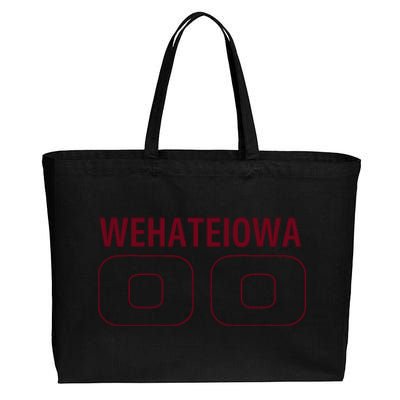 Who Hates Iowa Wehateiowa 00 Classic Cotton Canvas Jumbo Tote