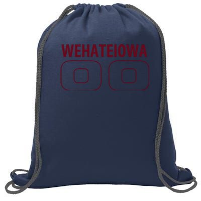 Who Hates Iowa Wehateiowa 00 Classic Sweatshirt Cinch Pack Bag