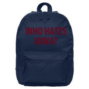 Who Hates Iowa Wehateiowa 00 Classic 16 in Basic Backpack