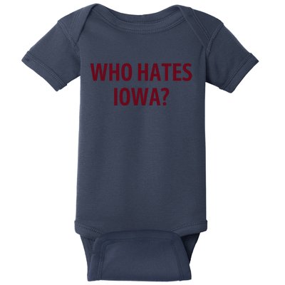 Who Hates Iowa Wehateiowa 00 Classic Baby Bodysuit