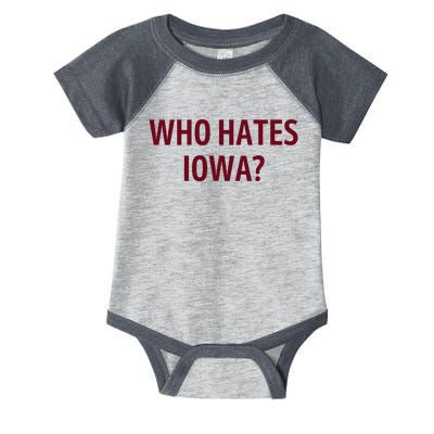 Who Hates Iowa Wehateiowa 00 Classic Infant Baby Jersey Bodysuit