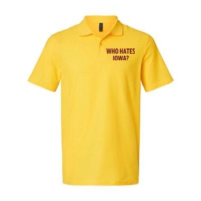 Who Hates Iowa Wehateiowa 00 Classic Softstyle Adult Sport Polo