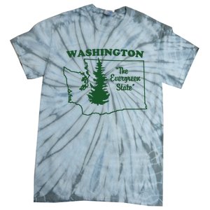 Washington Home I Love Wa Evergreen State Tie-Dye T-Shirt