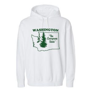 Washington Home I Love Wa Evergreen State Garment-Dyed Fleece Hoodie