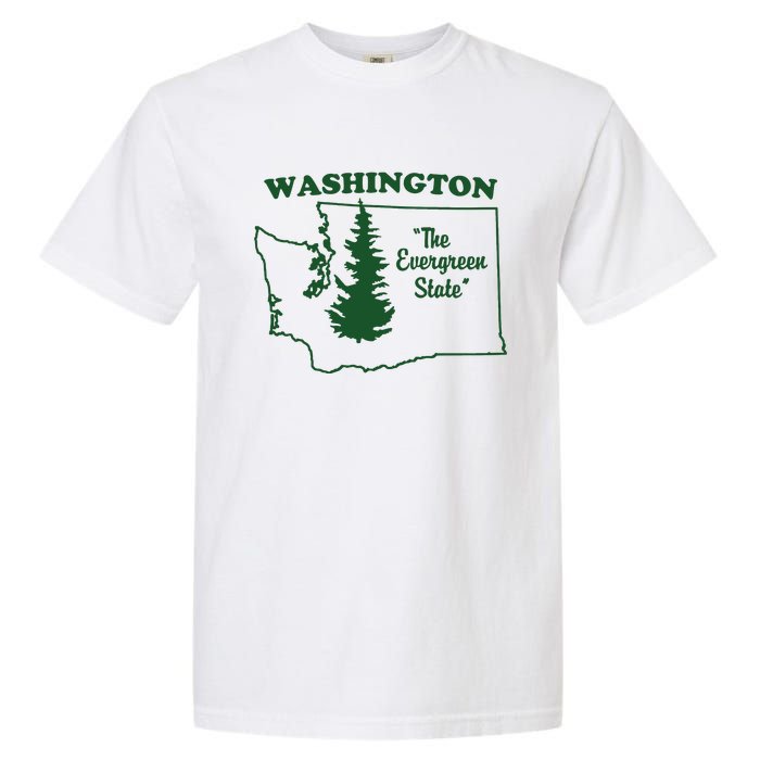 Washington Home I Love Wa Evergreen State Garment-Dyed Heavyweight T-Shirt