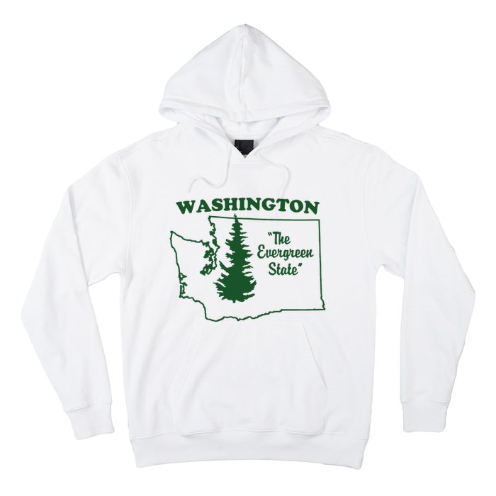 Washington Home I Love Wa Evergreen State Hoodie