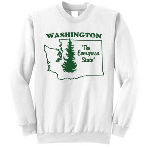 Washington Home I Love Wa Evergreen State Sweatshirt