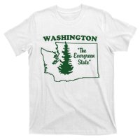 Washington Home I Love Wa Evergreen State T-Shirt