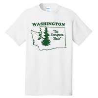 Washington Home I Love Wa Evergreen State Tall T-Shirt