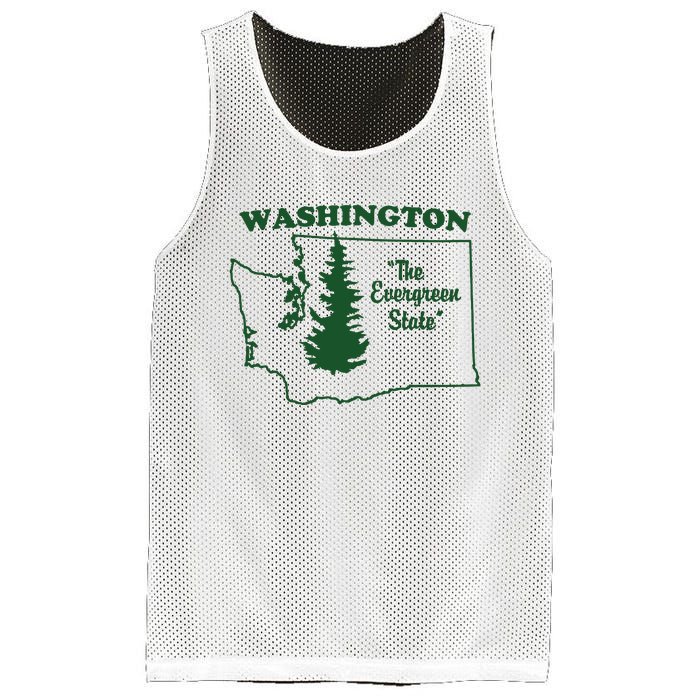 Washington Home I Love Wa Evergreen State Mesh Reversible Basketball Jersey Tank