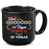 What Happens In Vegas Stays In Vegas Fun Vegas Trip 15oz Campfire Ceramic Mug