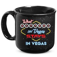 What Happens In Vegas Stays In Vegas Fun Vegas Trip 15oz Campfire Ceramic Mug