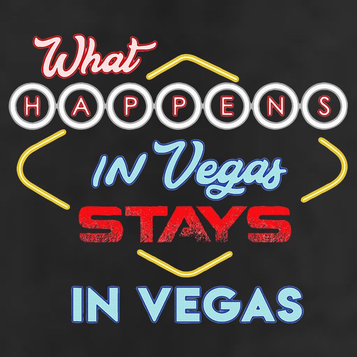 What Happens In Vegas Stays In Vegas Fun Vegas Trip 25L Jumbo Tote