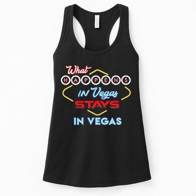 What Happens In Vegas Stays In Vegas Fun Vegas Trip Womens Tank Top