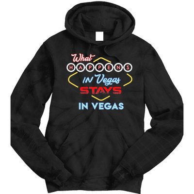 What Happens In Vegas Stays In Vegas Fun Vegas Trip Tie Dye Hoodie