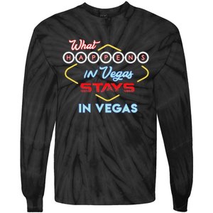 What Happens In Vegas Stays In Vegas Fun Vegas Trip Tie-Dye Long Sleeve Shirt