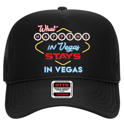 What Happens In Vegas Stays In Vegas Fun Vegas Trip Trucker Hat