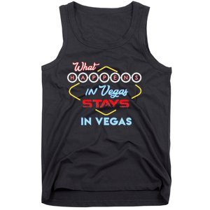 What Happens In Vegas Stays In Vegas Fun Vegas Trip Tank Top