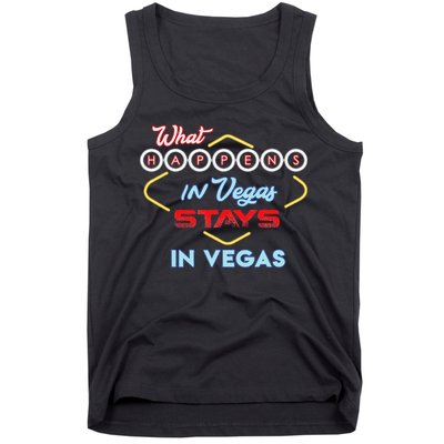 What Happens In Vegas Stays In Vegas Fun Vegas Trip Tank Top
