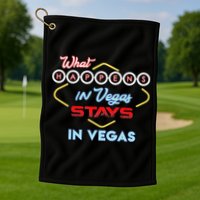 What Happens In Vegas Stays In Vegas Fun Vegas Trip Golf Towel