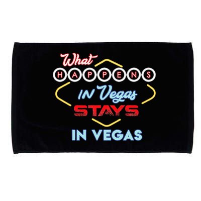 What Happens In Vegas Stays In Vegas Fun Vegas Trip Microfiber Hand Towel
