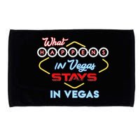 What Happens In Vegas Stays In Vegas Fun Vegas Trip Microfiber Hand Towel