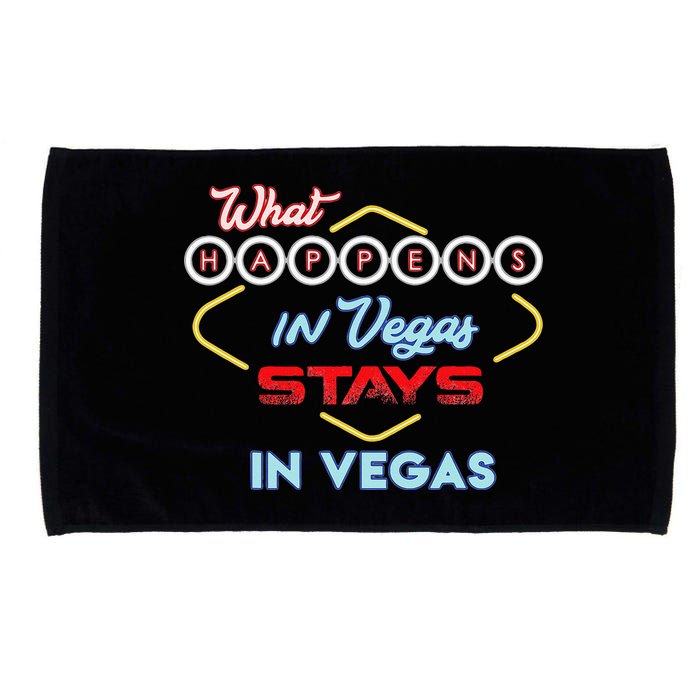 What Happens In Vegas Stays In Vegas Fun Vegas Trip Microfiber Hand Towel