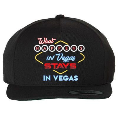 What Happens In Vegas Stays In Vegas Fun Vegas Trip Wool Snapback Cap