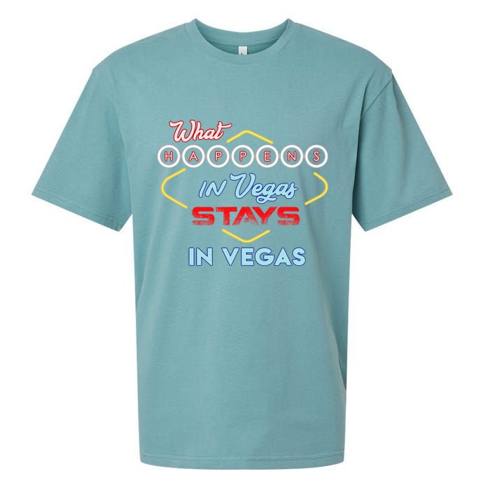 What Happens In Vegas Stays In Vegas Fun Vegas Trip Sueded Cloud Jersey T-Shirt