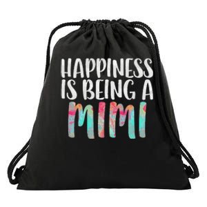 Womens Happiness Is Being A Mimi Mother's Day Drawstring Bag