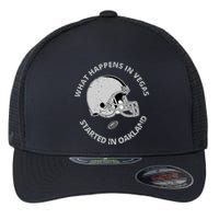 What Happens In Vegas Started In Oakland Flexfit Unipanel Trucker Cap