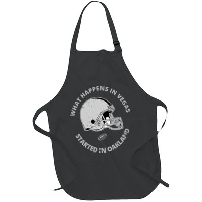 What Happens In Vegas Started In Oakland Full-Length Apron With Pockets