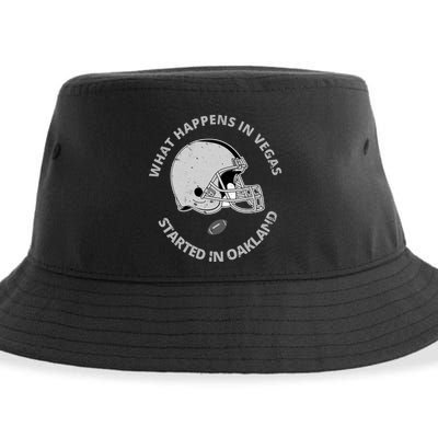 What Happens In Vegas Started In Oakland Sustainable Bucket Hat