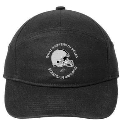 What Happens In Vegas Started In Oakland 7-Panel Snapback Hat