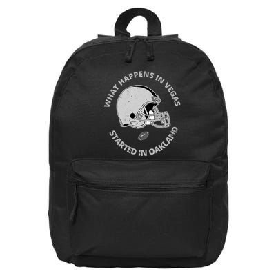What Happens In Vegas Started In Oakland 16 in Basic Backpack