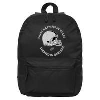 What Happens In Vegas Started In Oakland 16 in Basic Backpack