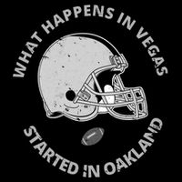 What Happens In Vegas Started In Oakland 16 in Basic Backpack
