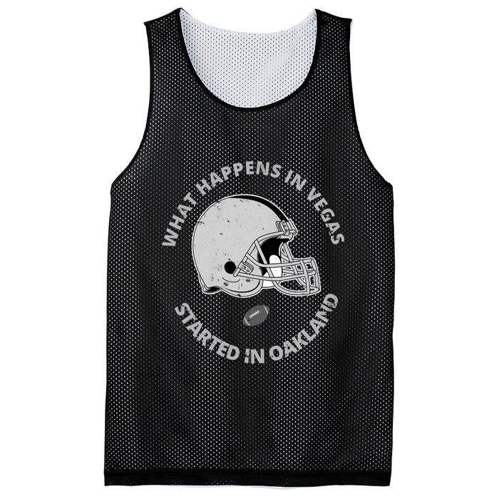 What Happens In Vegas Started In Oakland Mesh Reversible Basketball Jersey Tank