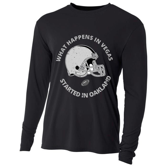 What Happens In Vegas Started In Oakland Cooling Performance Long Sleeve Crew