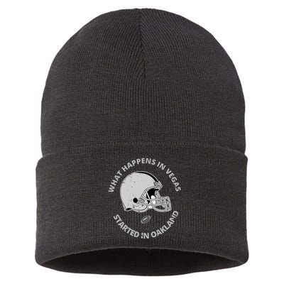 What Happens In Vegas Started In Oakland Sustainable Knit Beanie