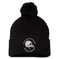 What Happens In Vegas Started In Oakland Pom Pom 12in Knit Beanie