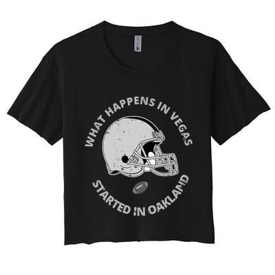 What Happens In Vegas Started In Oakland Crop Top