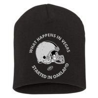 What Happens In Vegas Started In Oakland Short Acrylic Beanie
